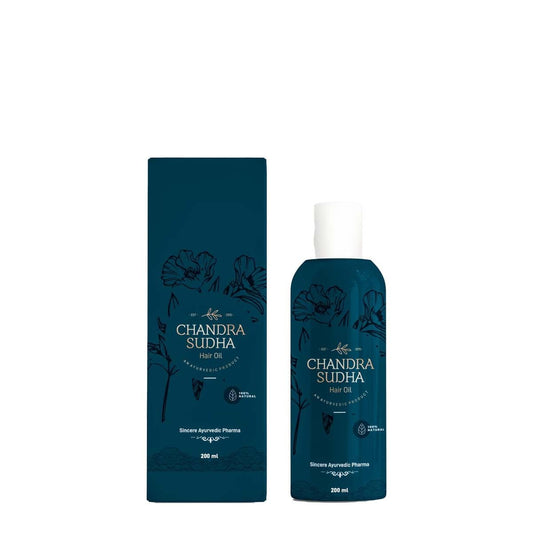 Chandrasudha Hair Oil for Men, Women and Children| Herbal hair oil| Ayurvedic/Promote Hair Growth and Strengthens Hair/Control Hair Fall and Dandruff (200 ML)