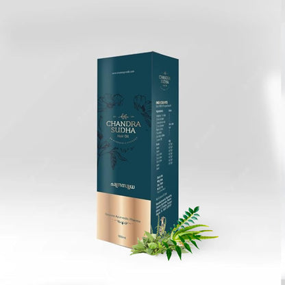 Chandrasudha Hair Oil for Men, Women and Children| Herbal hair oil| Ayurvedic/Promote Hair Growth and Strengthens Hair/Control Hair Fall and Dandruff (100 ML)